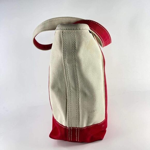 VTG Lands End boat and tote bag Red wreath Kids painting large Canvas Bag - Picture 5 of 10